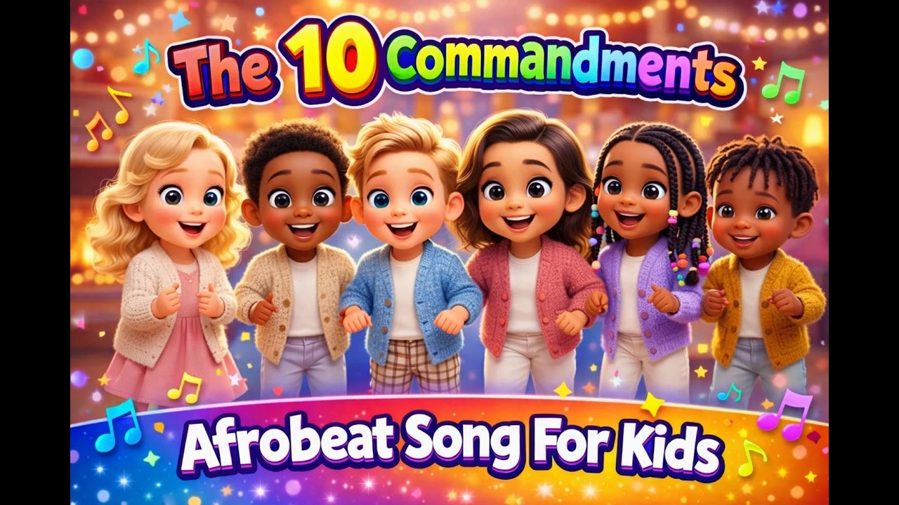 The 10 Commandments Song | Kids Bible Song & Dance | Learn God’s Rules ...
