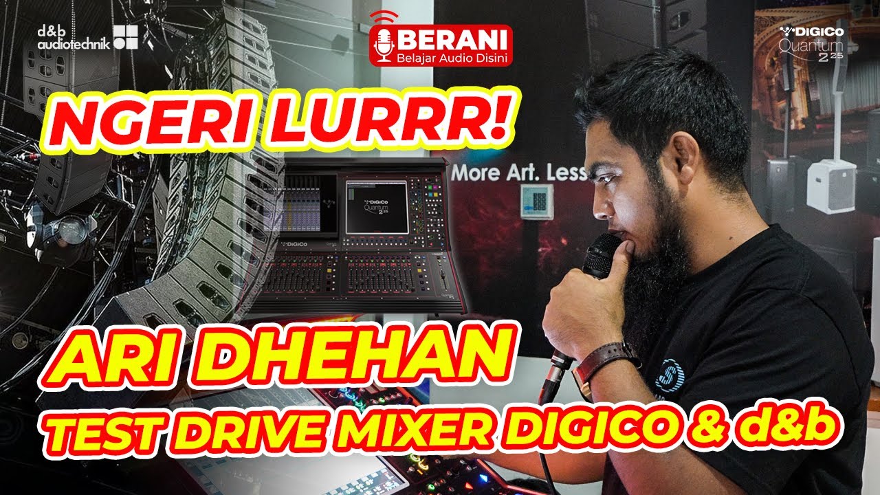 ARI DHEHAN NGETES MIXER DIGICO QUANTUM & SPEAKER d&b DI MARKAS PROMEDIA LANGSUNG! SUANGAARR !!!