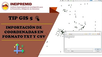 TIP GIS 5 - IMPORTACIÓN DE COORDENADAS EN FORMATO TXT y CSV