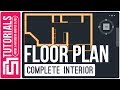 Autocad drawing floor plan