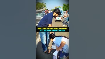 Prateek Sir at JEE Advanced 2025 Exam Center 😱 Shocking Reaction 🥹 #shorts #esaral #iit #jee