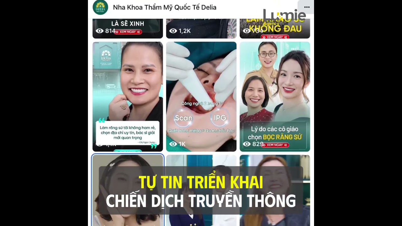 Case study Nha khoa Delia khôi phục Fanpage và xác minh 6 tích xanh cùng Lumie Agency