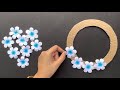 2 Beautiful Flower Wall Hanging / Paper Craft For Home Decoration /Easy flower making with paper DIY