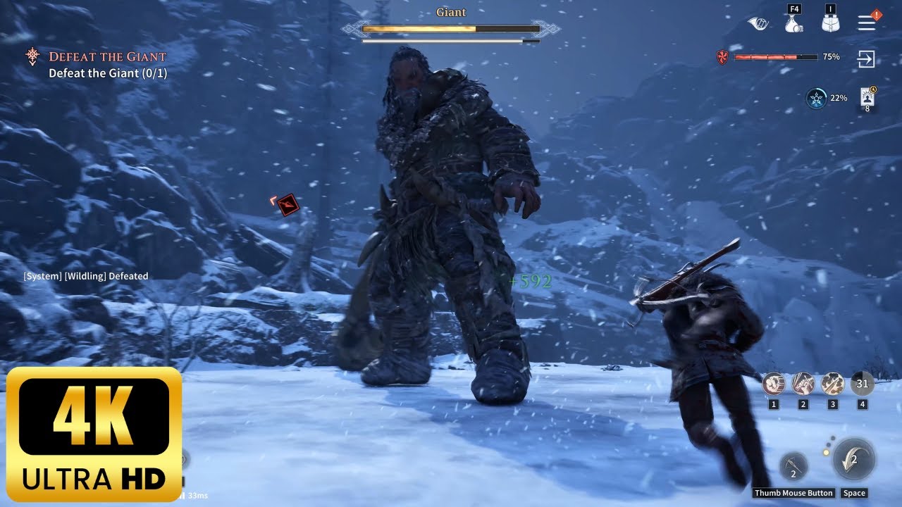 Game of Thrones KingsRoad | Behind the Wall Giant Boss Fight