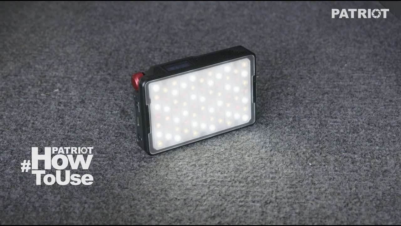 PATRIOT How to Use | Working with Aputure MC PRO LED Light - YouTube