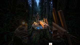 Luxury Cabin on a Giant Tree Stump #Viral #NatureRetreat #OffGridLiving #ForestRetreat #UniqueHomes