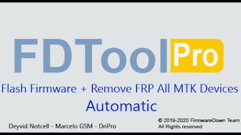 [FDTool Pro V1.0.1.8] Flash Firmware + Remove FRP All MTK Devices Automatic