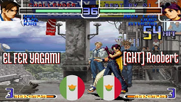 FT5 @kf2k2pls: EL FER YAGAMI (MX) vs [GKT] Roobert (MX) [KOF 2002 Plus kf2k2 Fightcade] Jul 5