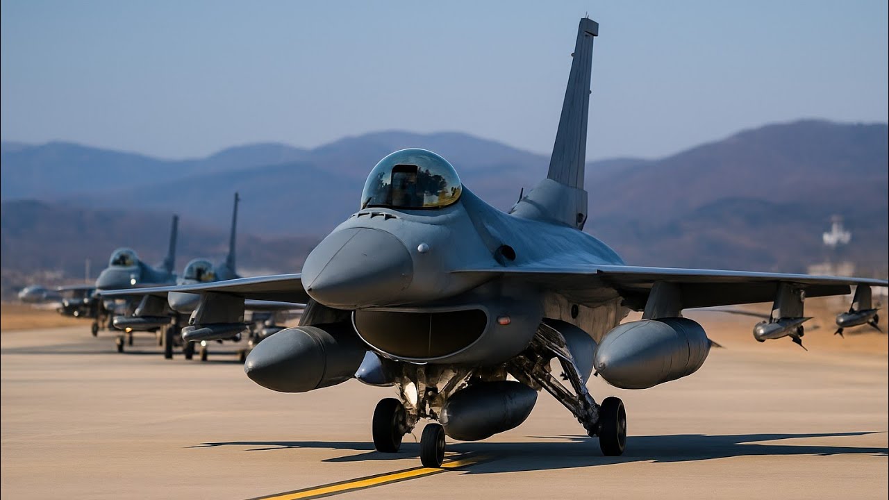 Massive F-16 Deployment to Korea – USAF Sends Combat-Ready Jets