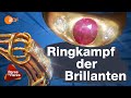 Echte Goldschmiedearbeit! Goldene Ringe und flankierende Diamanten | Bares für Rares