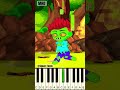 A touching story of baby zombie and tenge tenge save steve  family affection   piano tutorial