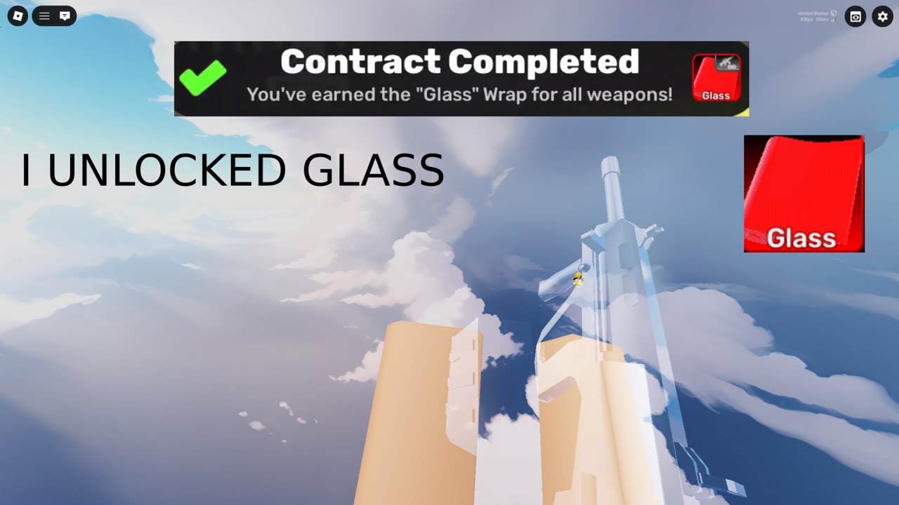 I Finally UNLOCKED The GLASS WRAP In Roblox Rivals