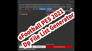 Efootball Pes 21 Dpfilelist Generator Download Youtube Efootball Pes 21 Dpfilelist Generator Download Youtube