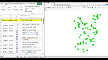 How to convert excel sheet data into shapefile using ArcGIS? @GIS Hacks