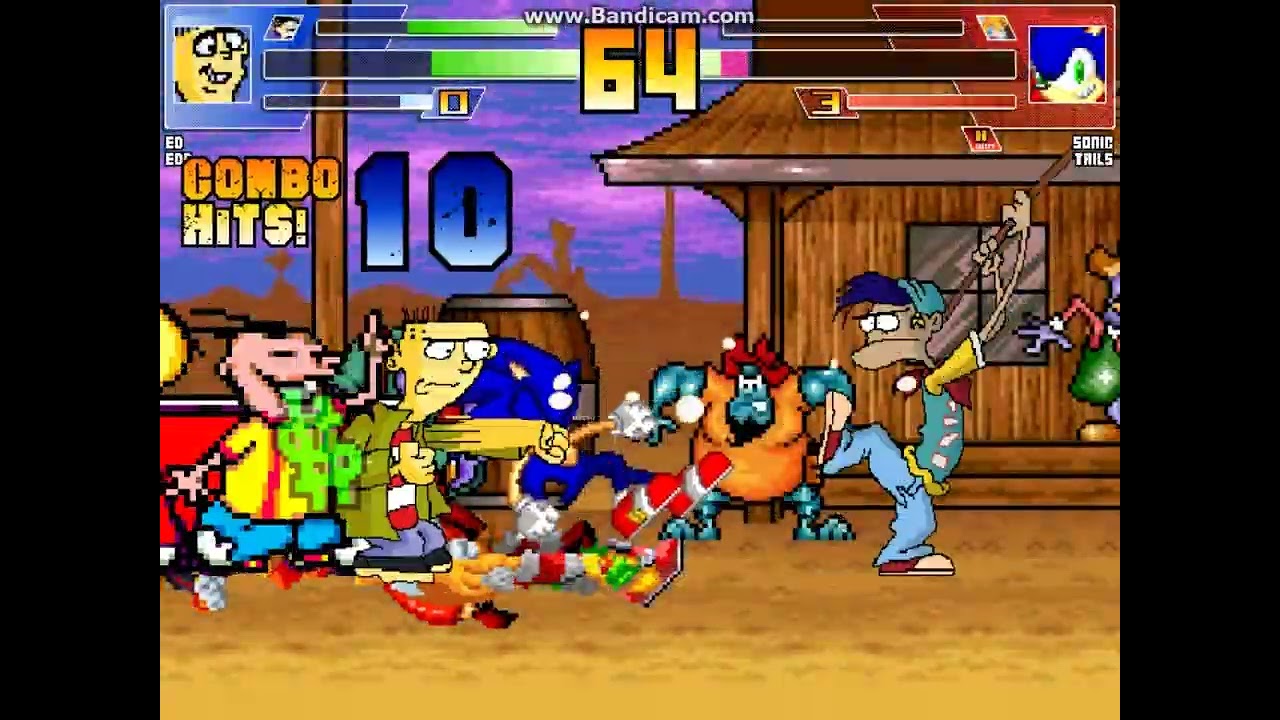 MUGEN battle #8021: Ed, Edd N Eddy vs Sonic Series 