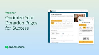 Best Donation Page Optimizations For Nonprofits | Webinar Video