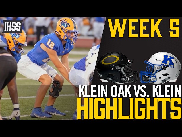 Klein Stays Unbeaten with 37-20 Win Over Klein Oak in 15-6A Opener