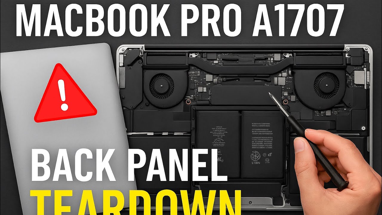 Macbook Back Panel MacBook Pro A1707 Back Panel Removal & Inside Check - YouTube