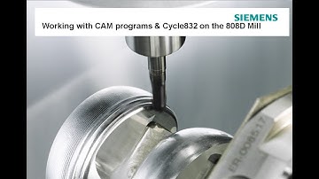 808D Milling Working with CAM Programs and the High Speed Cycle832