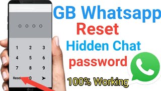 How to Reset the password of hidden chats in GB WhatsApp|reset password of whatsapp chats| 100% real screenshot 1