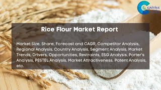 Rice Flour Market Report 2024| Forecast, Industry Trend,share Price,Market Size & Growth