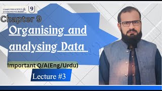 Organising and Analysing Data|Chapter 9