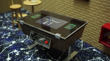 Mini Arcade SPACE INVADERS coctail cabinet v1 - (prototype)