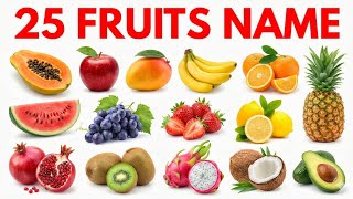 25 Fruits Name English in Hindi | 25 फलों के नाम | Fruits Name | Fruits Name With Pictures Part2  screenshot 4