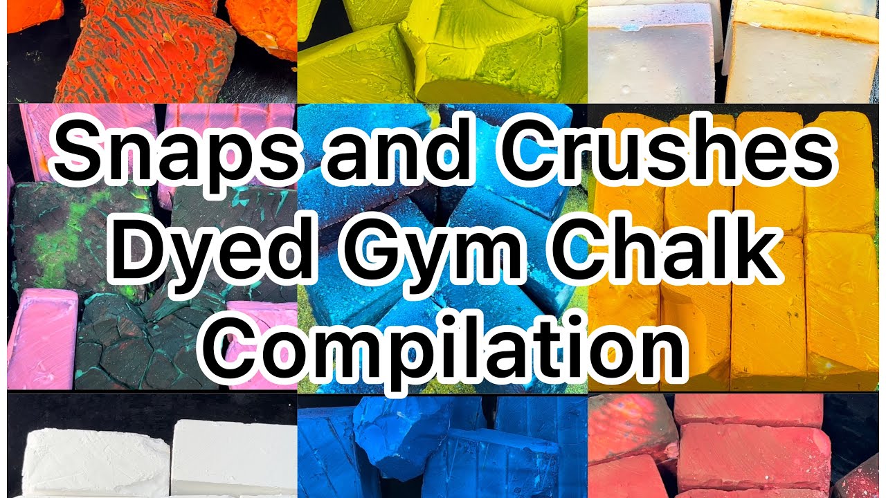 Snaps + Crushes Dyed Gym Chalk Compilation (No Powder Play) - YouTube