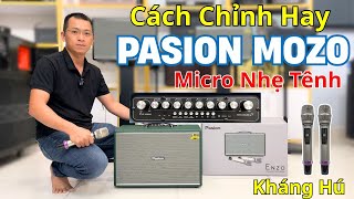 Hướng Dẫn Chỉnh Loa Karaoke Xách Tay Pasion Mozo Hát Hay - Micro Nhẹ Tênh