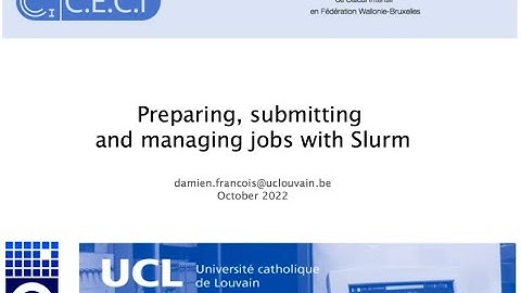 Preparing, submitting and managing jobs with Slurm