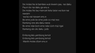 Karaoke lagu manggarai rantang one ata daku nanang ( EMBONG LEMOT)