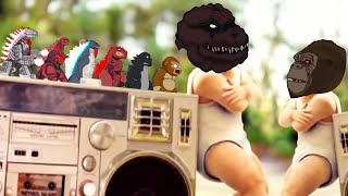 Godzilla vs Kong 2 \& Baby Dance - Coffin Dance Meme (Parody)