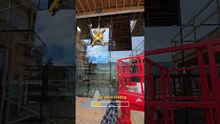 Residential Curtain Wall Installation in Progress