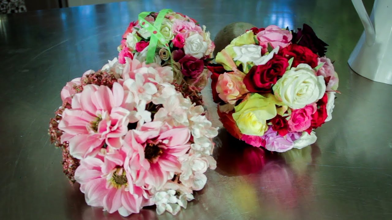 Flowers & Floristry Tutorial How To Make a Flower Bomb YouTube