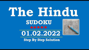 How to Solve 5 Star Hindu  Sudoku Feb 01, 2022 -  Step By Step Solution