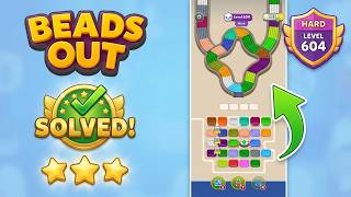 🟢 Beads Out Level 604 Walkthrough | Hard Level Quick & Easy Solution! 🧩