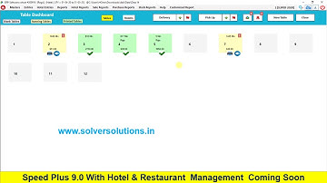 Speed Plus 9.0: Hotel & Restaurant Software Interface & Basic Training. DEMO