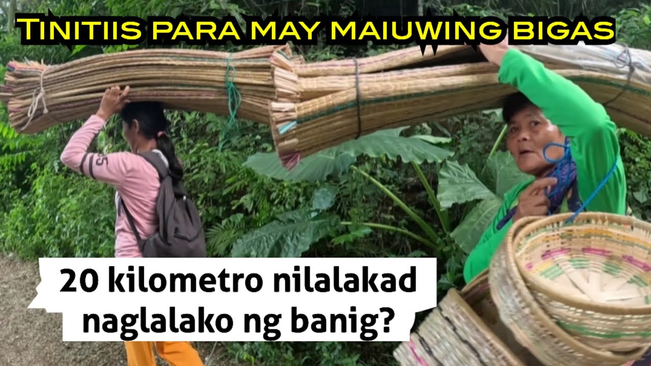 Grabe ! ang layo sa nilalakad nila, tinitiis para may maiuwing bigas sa pamilya