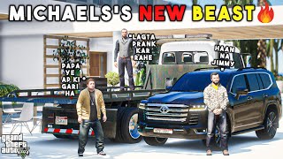 MICHAEL'S NEW BEAST IS HERE | LANDCRUISER 2022 | GTA 5 | Real Life Mods #218 | URDU |