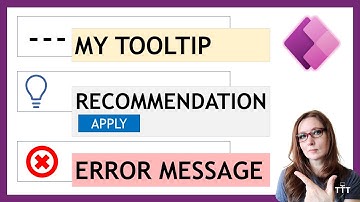 Tooltips, Recommendations, and Error Messages in Model-Driven Power Apps and Dynamics 365 | Tutorial