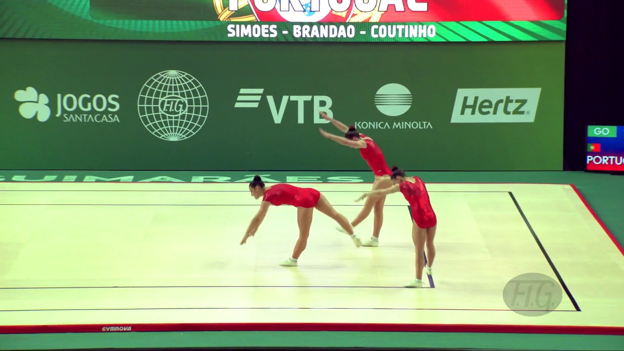 Portugal (POR) - 2018 Aerobic Worlds, Guimaraes (POR) - Trio Qualifications