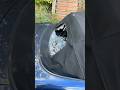 Turns out glass breaks if you break it who knew! #glassbreak #content #mx5 #miata #softtop #hardtop