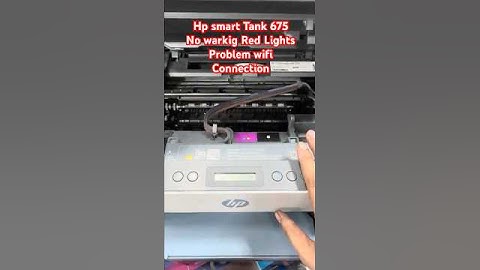 Hp smart Tank 675 No warkig Red Lights Problem wifi Connection #hp #service #printersupportsoftware
