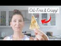 EASY WFPB Black Bean Dip &amp; Oil-Free Chips! How To Make Oven-Baked Tortilla Chips without Oil!