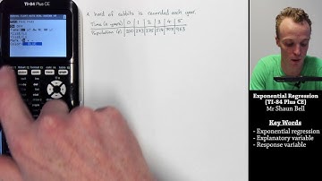 Bivariate Statistics: Exponential Regression {TI 84 Plus CE}