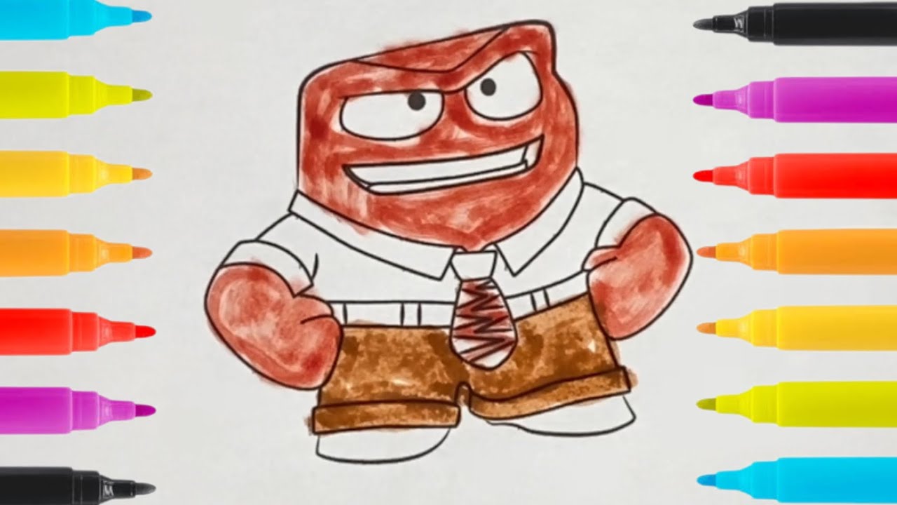 How to coloring anger again guys enjoy watching - YouTube