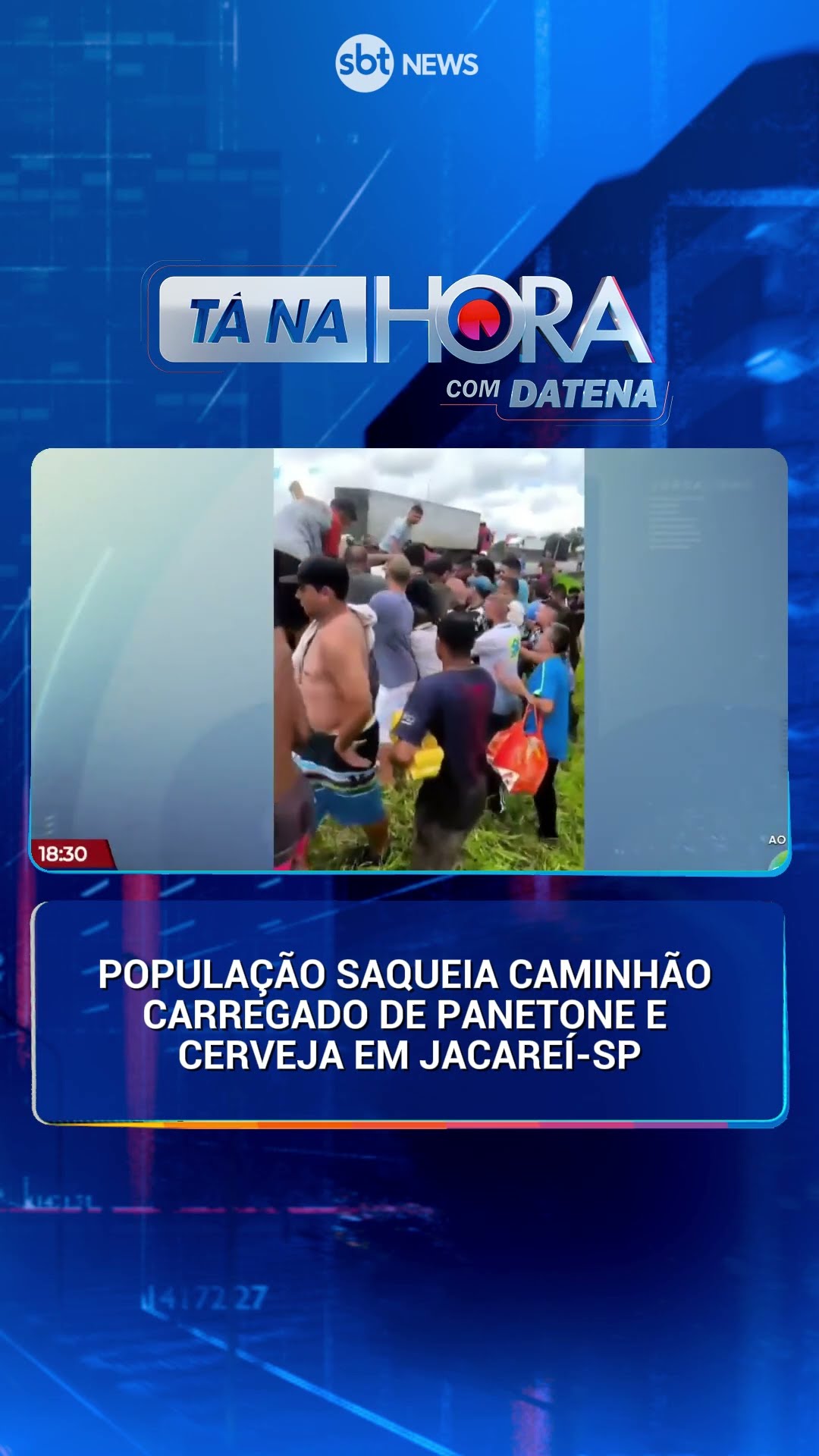Moradores brigam por cerveja e panetone após caminhão tombar em rodovia | Tá na Hora (13/12/24)