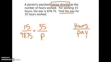 Solving Direct Variation Problems