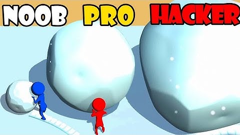 NOOB vs PRO vs HACKER - Snow Race | Gameplay Walkthrough (Android,iOS)